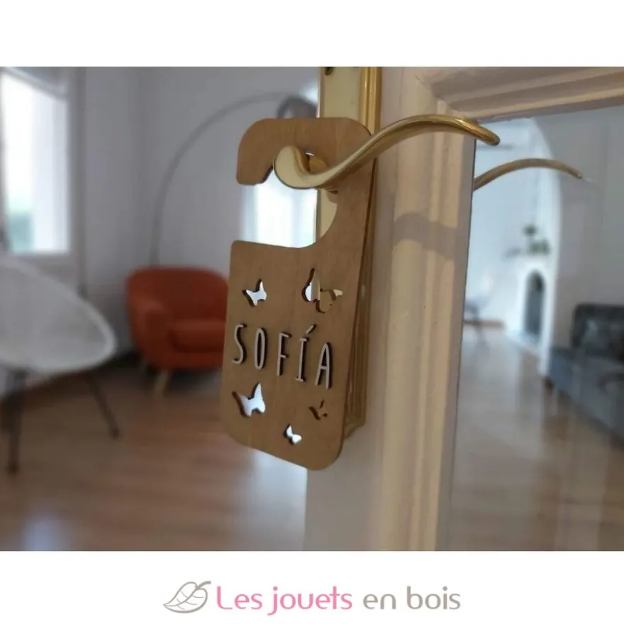 Accroche-porte personnalisable - Papillons - Vintiun