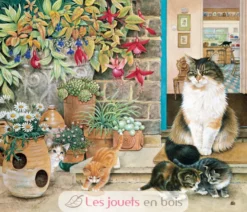 Agneatha et ses chatons d'Ivory - Puzzle Michèle Wilson