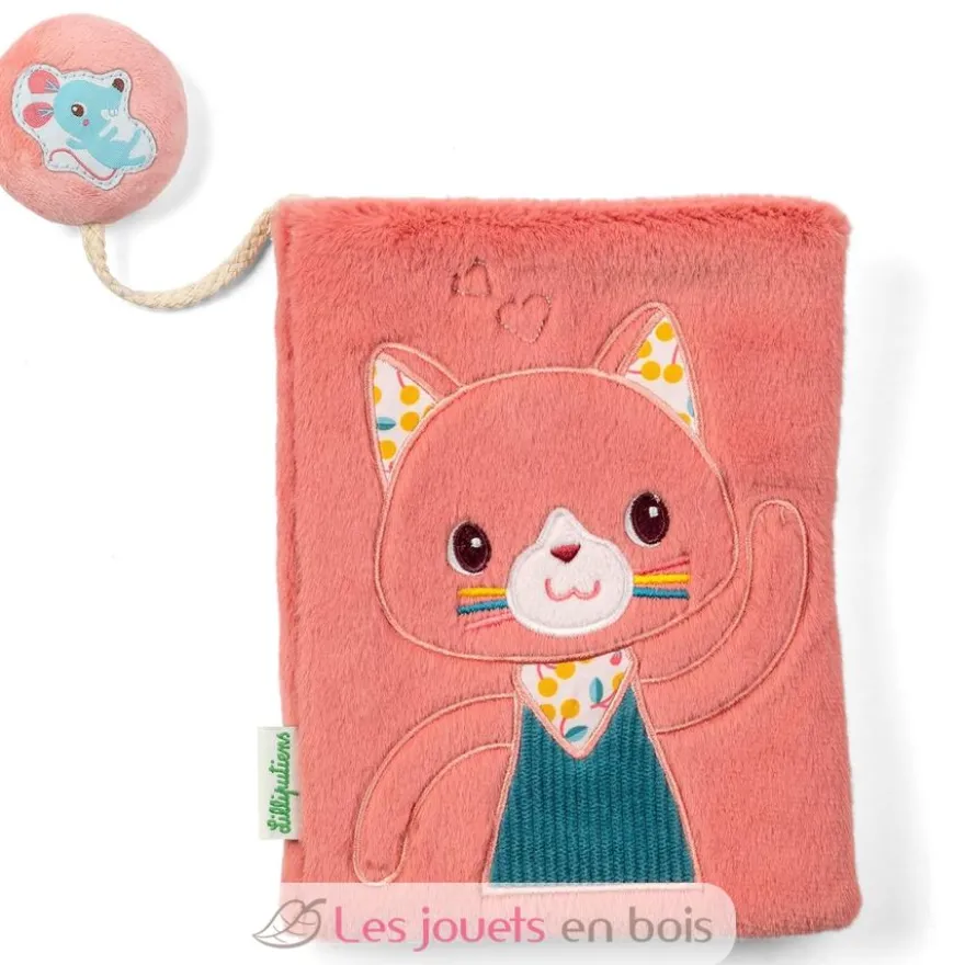 Album photo en tissu Jeanne le chat rose - Lilliputiens