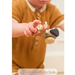 Alexis l'ours sur son scooter en bois - Egmont Toys