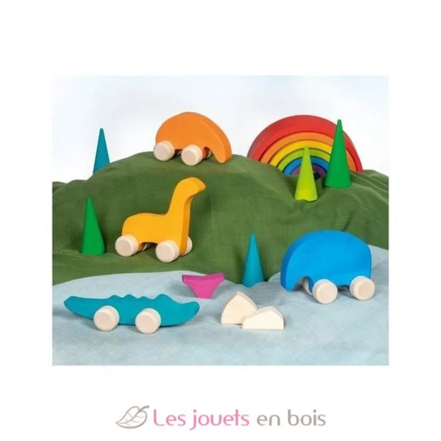 Animaux en bois à pousser - Goki