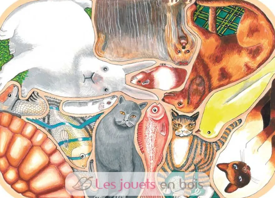 Animaux familiers en folie - Puzzle Michèle Wilson