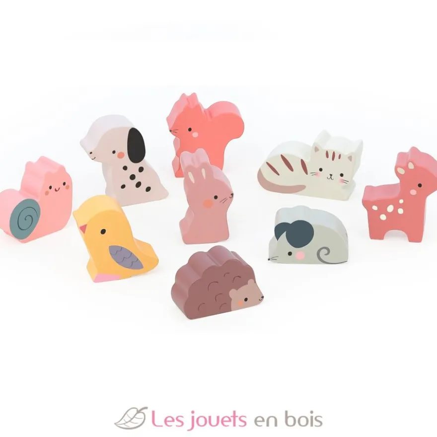 Animaux familiers sonores en bois - Vilac