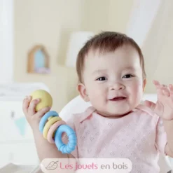 Anneau de dentition et anneaux à cliquetis - Hape Toys