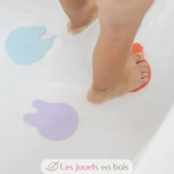 Antidérapants de bain Grippi Méduses 8 pcs bleu corail - Quut