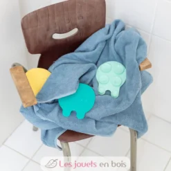 Antidérapants de bain Grippi Méduses 8 pcs jaune menthe - Quut