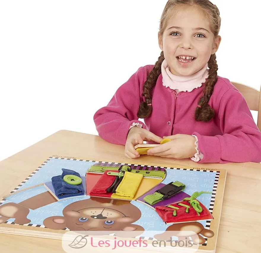 Apprendre, boutonner, lacer, fermer - Melissa & Doug