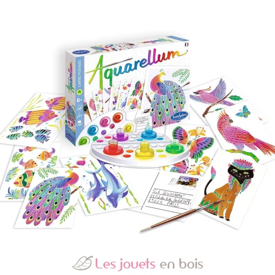 Aquarellum Cartes Postales Animaux - Sentosphère