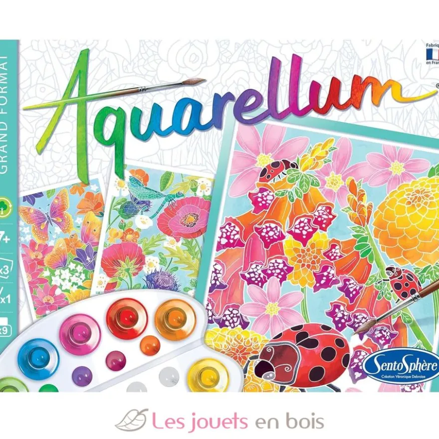 Aquarellum Dans les fleurs - Dès 7 ans - Sentosphère