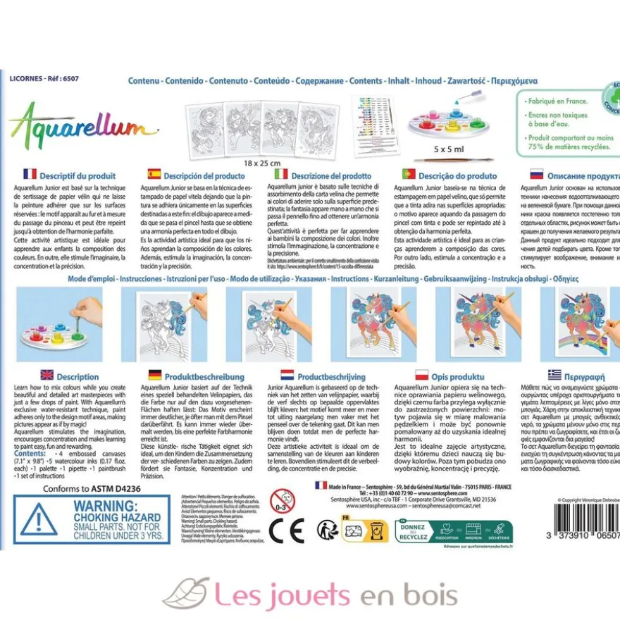 Aquarellum Junior Licornes - Sentosphère