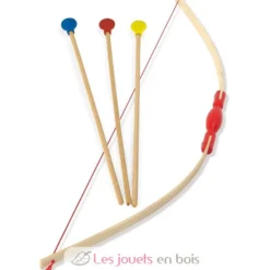 Arc démonté + 3 flèches en boîte cible - Vilac