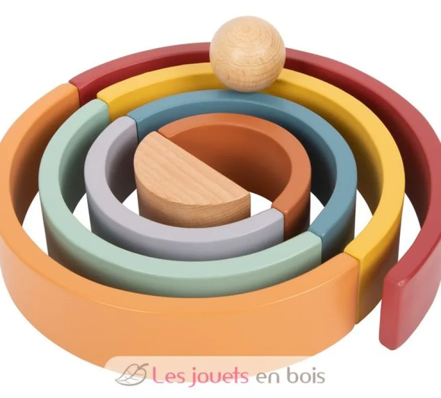 Arc-en-ciel en bois Safari multicolore Small Foot Compagny