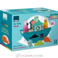 Arche des animaux à encastrer et empiler en bois - Vilac
