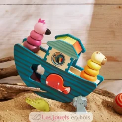 Arche des animaux à encastrer et empiler en bois - Vilac