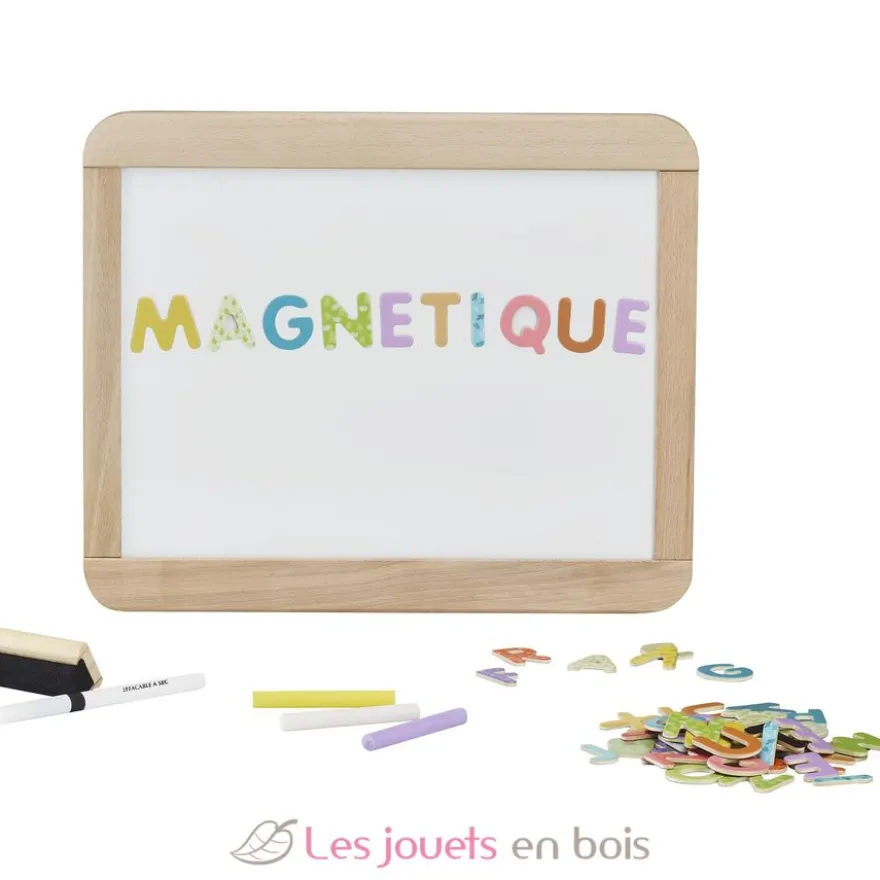 Ardoise d'écolier en bois - Jeujura