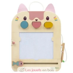 Ardoise magique en bois Jeanne le chat - Lilliputiens