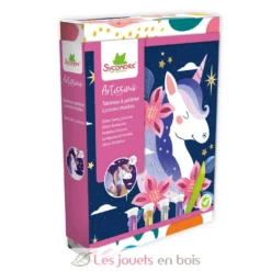 Artissimo - 10 tableaux à paillettes Licornes étoilées - Dès 5 ans - Sycomore