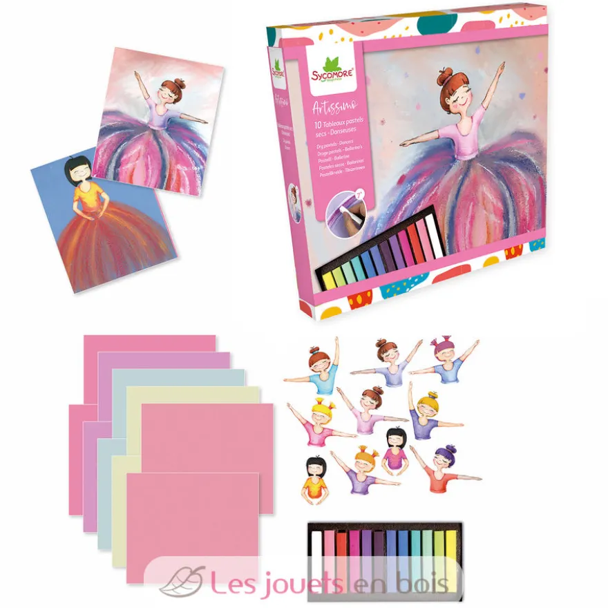 Artissimo - 10 tableaux pastels secs Danseuses - Dès 7 ans - Sycomore
