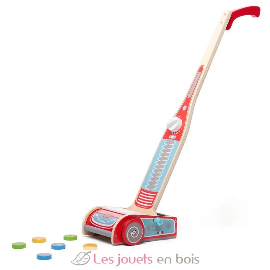 Aspirateur en bois pour enfant - Bigjigs Toys