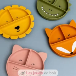 Assiette à compartiments en silicone Mrs Cat - Trixie