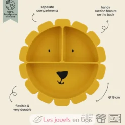 Assiette à compartiments en silicone Mr Lion - Trixie