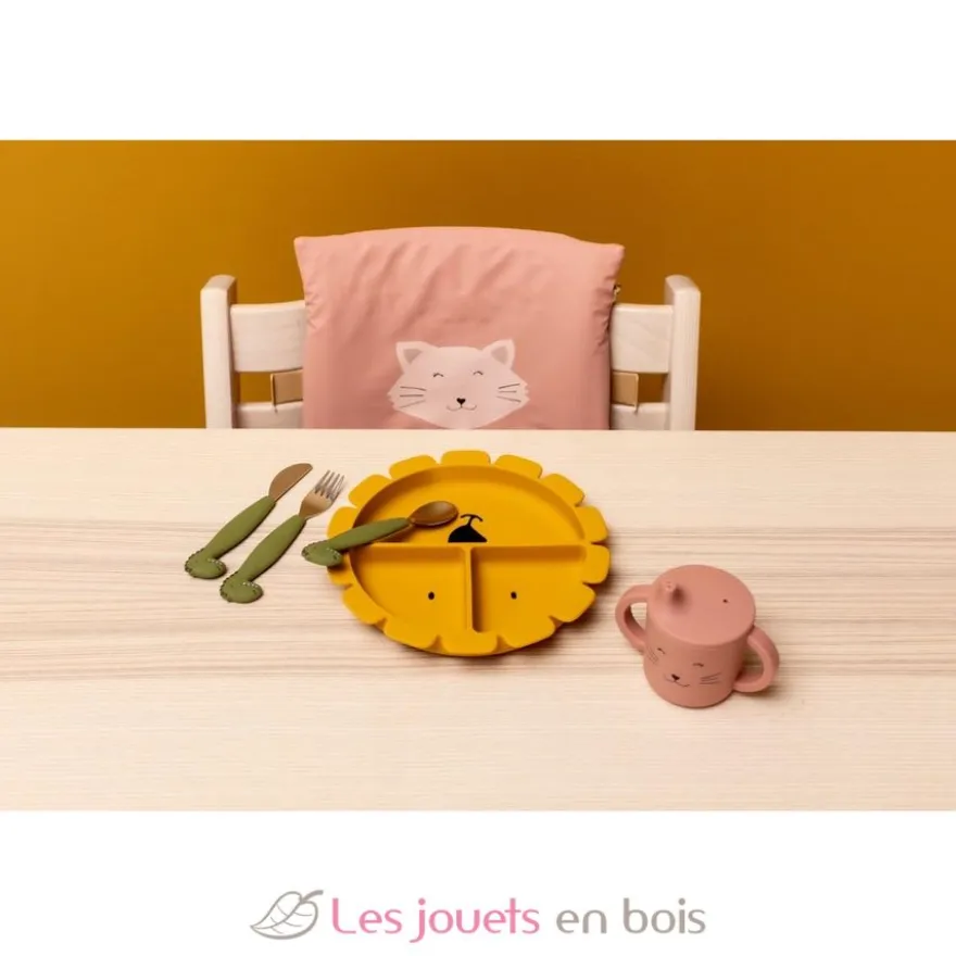 Assiette à compartiments en silicone Mr Lion - Trixie