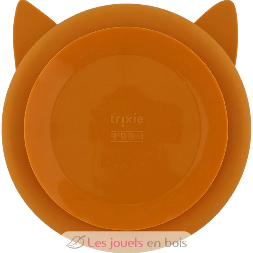 Assiette à compartiments en silicone Mr Fox - Trixie