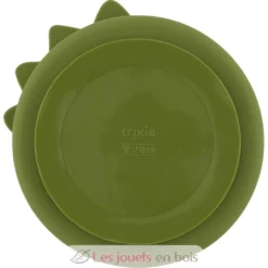 Assiette à compartiments en silicone Mr Dino - Trixie