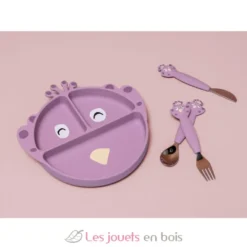 Assiette à compartiments en silicone Mrs Peacock - Trixie