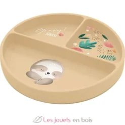 Assiette en silicone Gnawy le paresseux - Sassi Junior