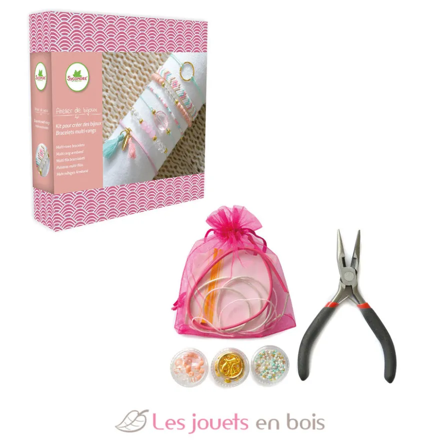 Atelier de bijoux - Bracelets multirangs Art Déco - Dès 12 ans - Sycomore