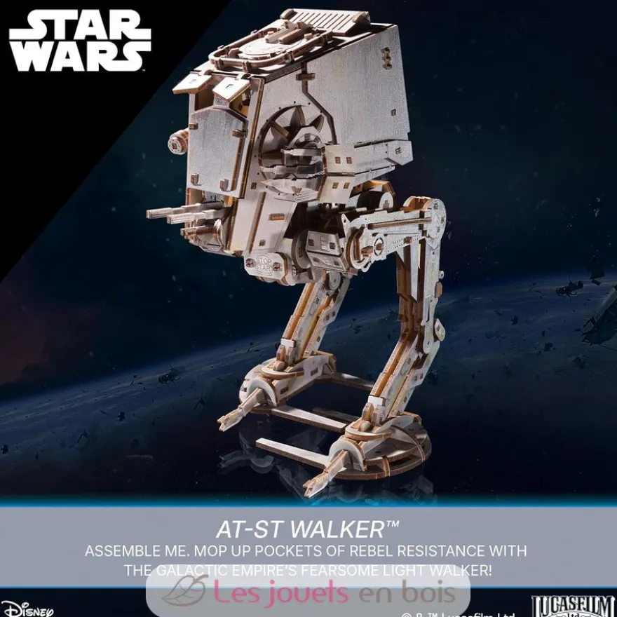 AT-ST Walker Star Wars - Puzzle 3D mécanique en bois - Ugears