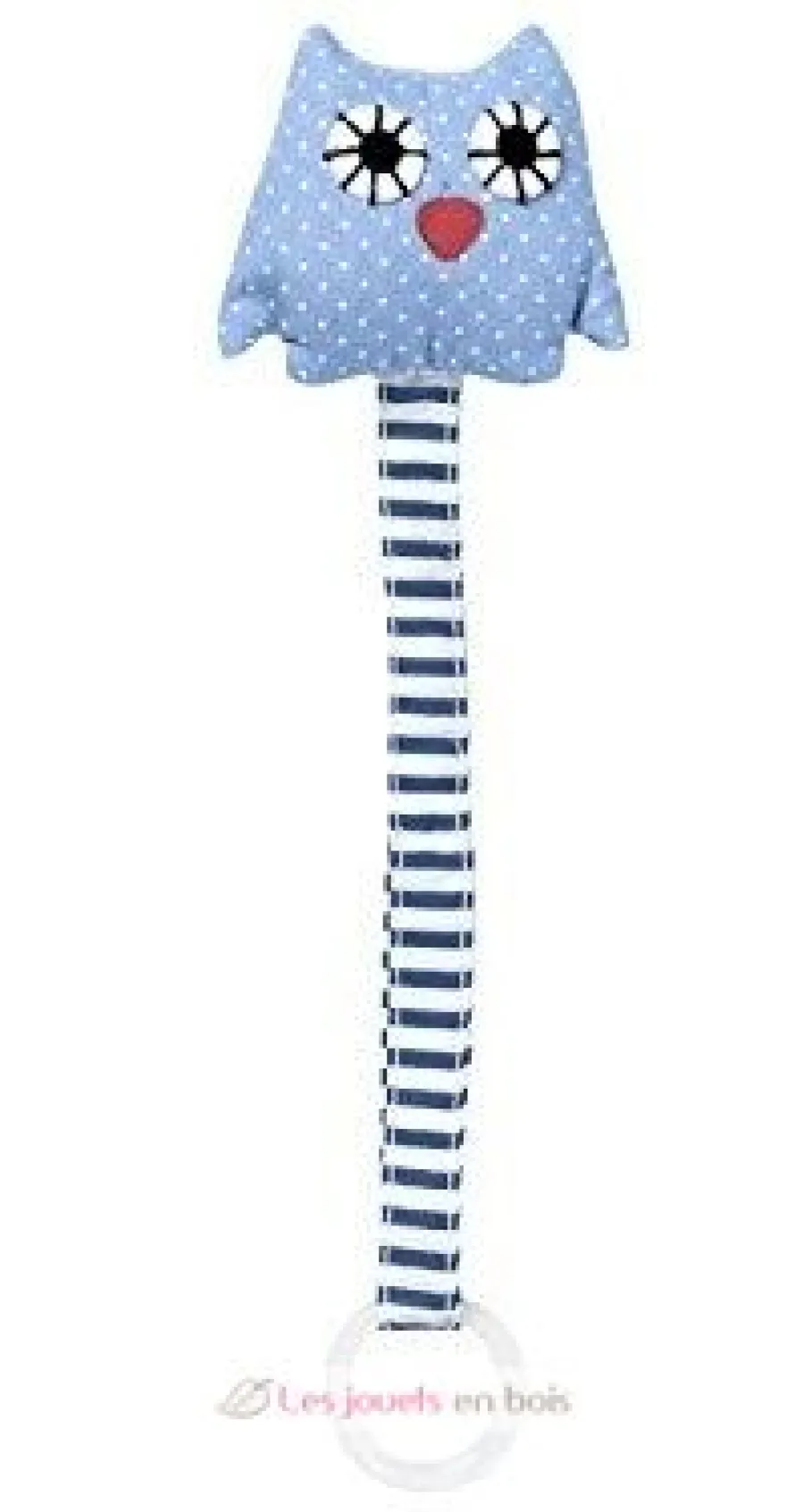 Attache tétine chouette bleue - Franck & Fischer
