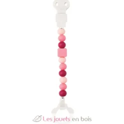 Attache tétine silicone corail - Nattou
