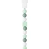 Attache tétine silicone menthe blanc - Nattou