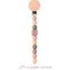 Attache tétine silicone pêche - Nattou
