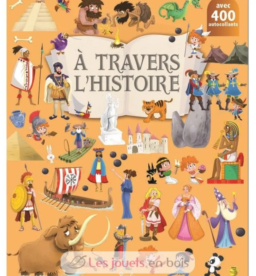 400 autocollants A travers l'Histoire - Piccolia