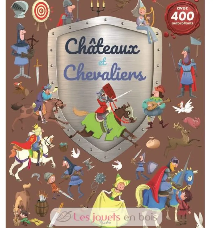 400 autocollants Châteaux et chevaliers - Piccolia