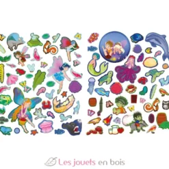 400 autocollants Les mondes magiques - Piccolia