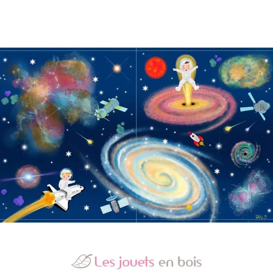 400 autocollants L'espace - Piccolia