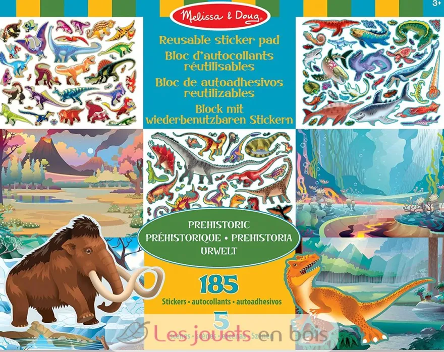 Autocollants réutilisables - Animaux préhistoriques - Melissa & Doug