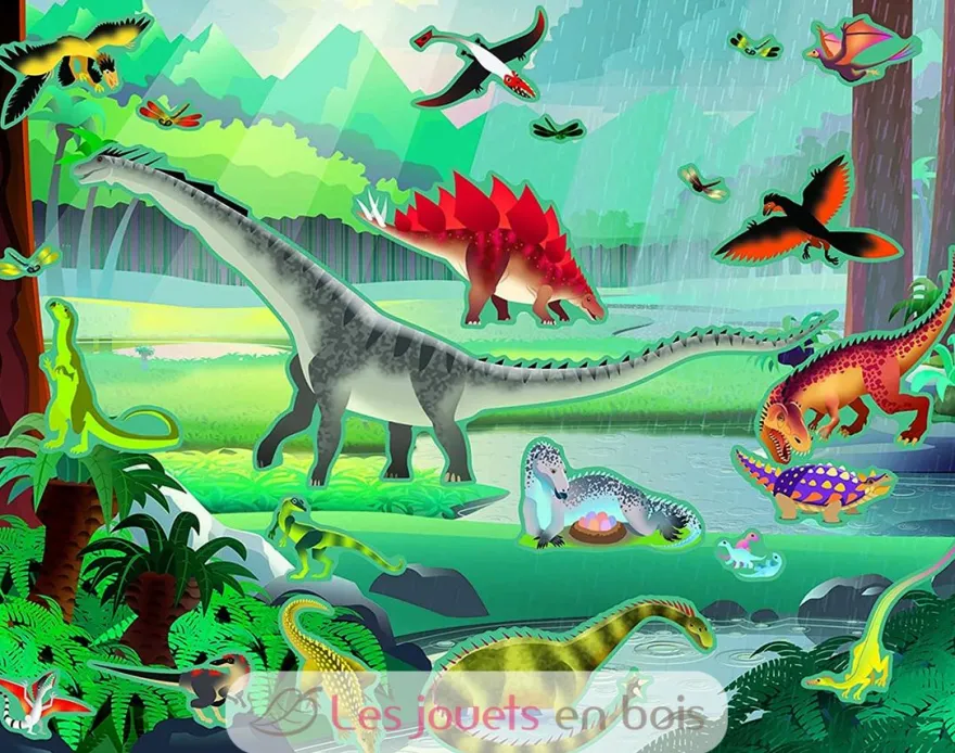 Autocollants réutilisables - Animaux préhistoriques - Melissa & Doug