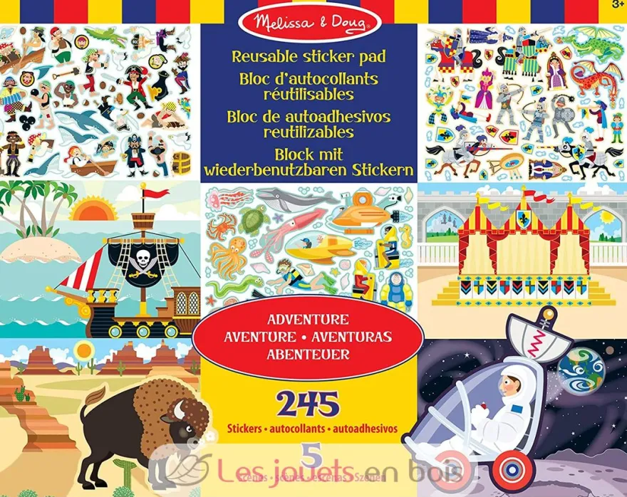 245 autocollants réutilisables - Aventure - Melissa & Doug