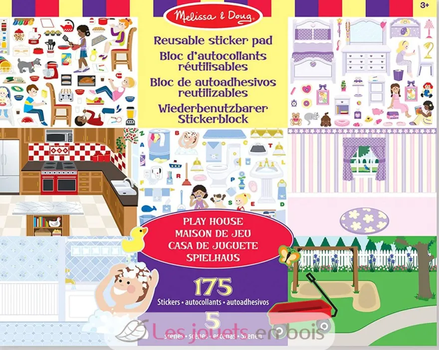 Autocollants réutilisables - La maison - Melissa & Doug