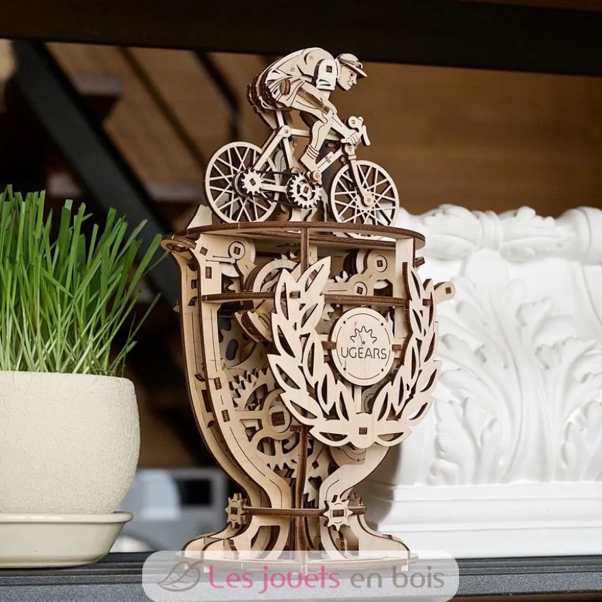 Automate Cycliste - Puzzle 3D mécanique en bois - Ugears