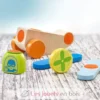 Avion en bois, velcro 5 pcs - Selecta