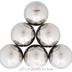 Balles Mystères réfléchissantes argentées - TickiT