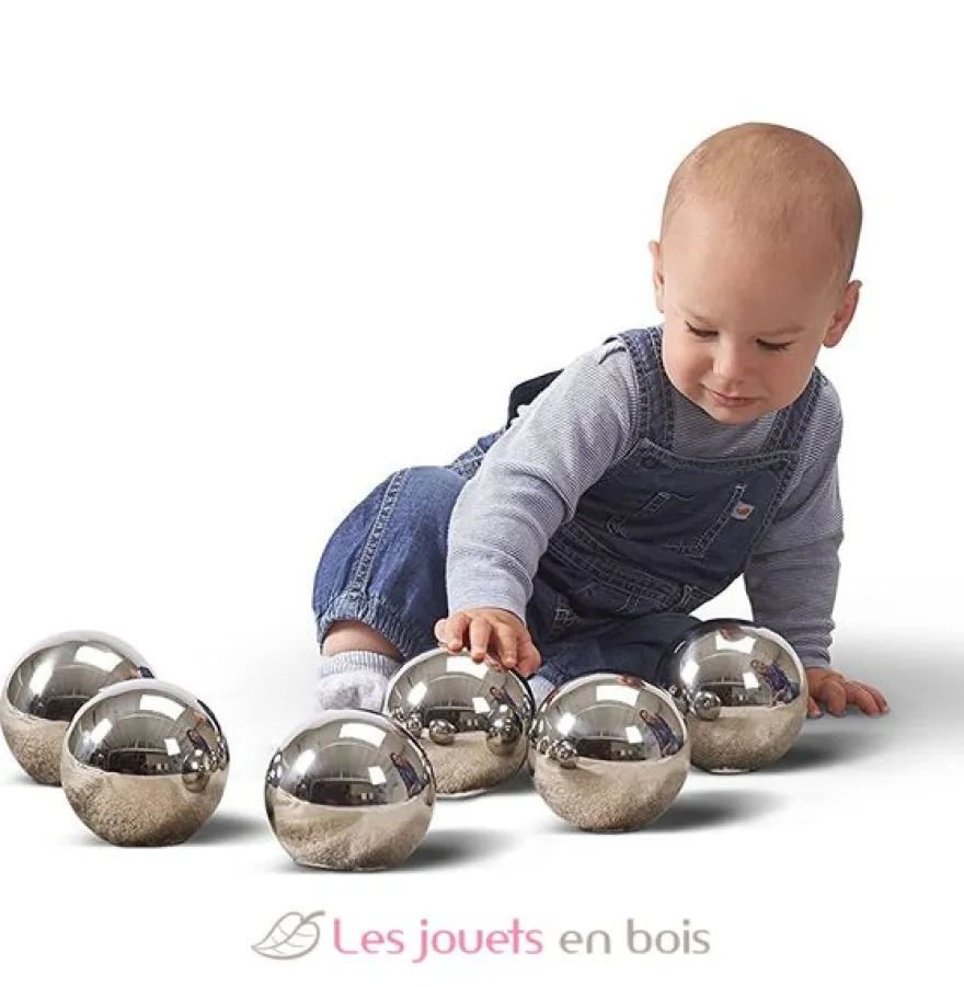 Balles Mystères réfléchissantes argentées - TickiT
