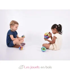 4 Balles réfléchissantes multicolores - TickiT