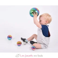 4 Balles réfléchissantes multicolores - TickiT